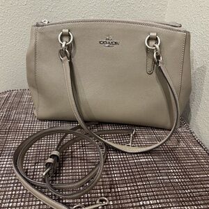 Coach Mini Christie Crossgrain Leather Carryall Outlet